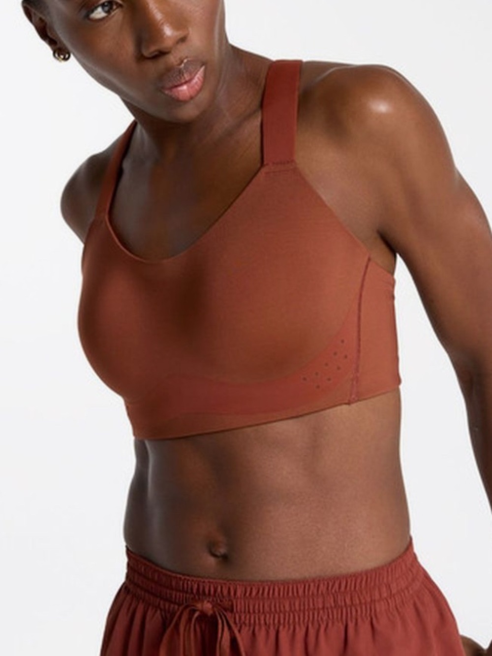 NWT CALIA Empower High Support Red-brown Sports Racer Back Bra 34D